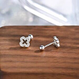 Elegant Silver Stud Earrings